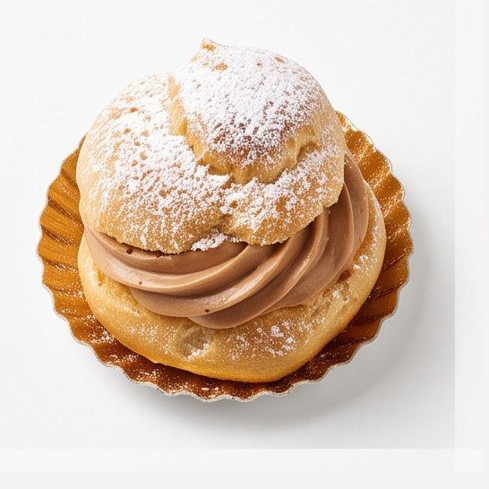 Bignè con crema al cioccolato