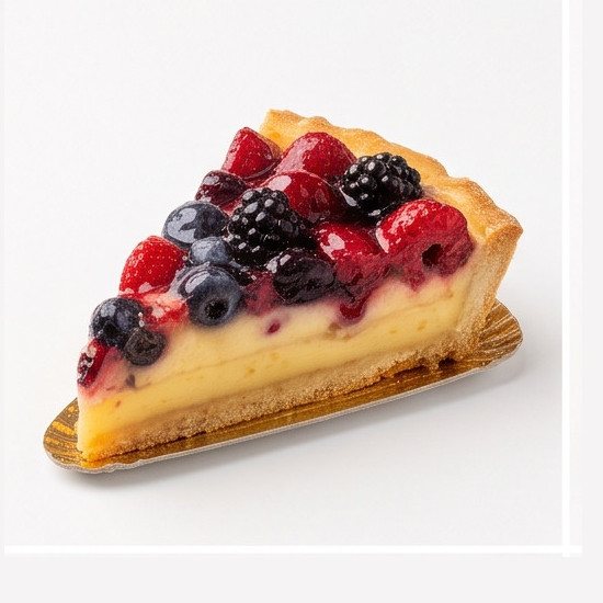 Crostata alla crema e frutti di bosco