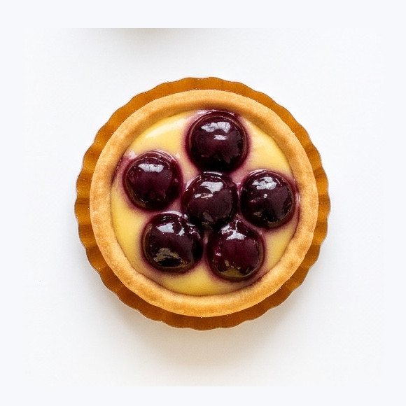 Crostatina alla crema e amarene