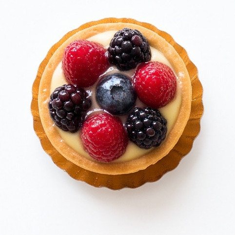 Crostatina alla crema e frutti di bosco