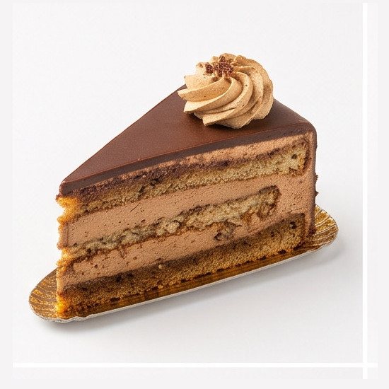 Fetta di torta al cioccolato