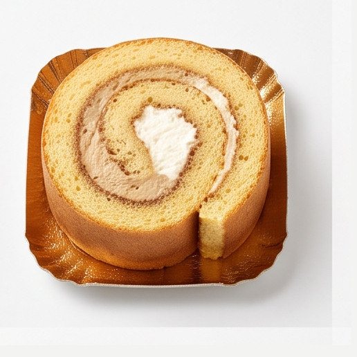 Girella di pan di Spagna alla crema